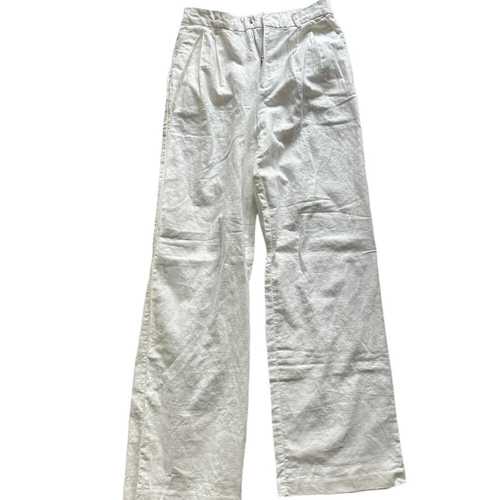 Gap white linen cotton blend